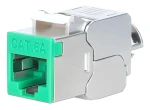 Intellinet Keystone modul Cat6a 10G STP zelená / Keystone modul / RJ-45 / IDC / 500 MHz / PoE++ (791335)