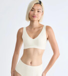 SLOGGI ZERO FEEL - Bezšvová braletka s výstrihom do V, pocit druhej kože Sloggi SILK WHITE XS