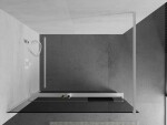 MEXEN/S - Kioto+ Sprchová zástena WALK-IN s poličkou a držiakom uterákov 110 x 200, grafit, biela 800-110-121-20-40