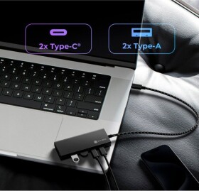 Icy Box IB-HUB1436-CPD 4-Port USB 3.2 Gen 2, USB hub (black)