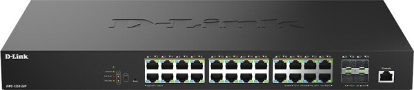 D-Link D-Link DMS 1250-28P - Switch - L2+ - Smart - 24 x 10/100/1000/2.5G (PoE+) + 4 x 10 Gigabit SFP+ - Desktop - PoE+ (475 W)