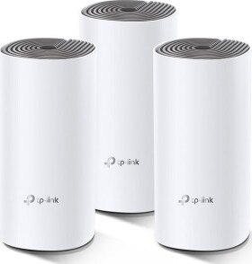 TP-LINK Deco E4 (3-pack) / WiFi systém MESH AC1200 / Dual-band / 2.4GHz - 300Mbps / 5GHz - 867Mbps / 2x LAN (Deco E4(3-pack))