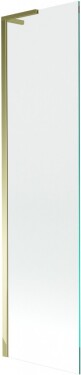 MEXEN/S - Next L vaňová zástena FIX 50 x 150, transparent, zlatá 895-050-000-03-00-50