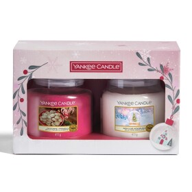 Yankee Candle Darčeková sada 2 ks vonných sviečok 411g / Snow Globe Wonderland, Peppermint Pinwheels / dopredaj (5038581140254)