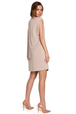 Dámske šaty S262 - Stylove XL-42 bežová(oříšková)