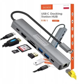 Zenwire USB-C Hub 8v1 pre MacBook Pro/Air M4 / USB-C hub / HDMI / Gigabit Ethernet (9868745)