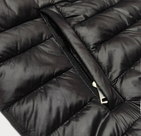 Čierna dámska prešívaná bunda kapucňou (B0128-1) odcienie czerni