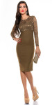 Sexxy KouCla Pencildress with lace CAPPUCCINO 12