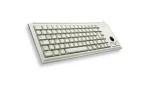 Cherry G84-4420LUBEU-0 šedá / Klávesnica s trackballom / drôtová / USB / US layout (G84-4420LUBEU-0)