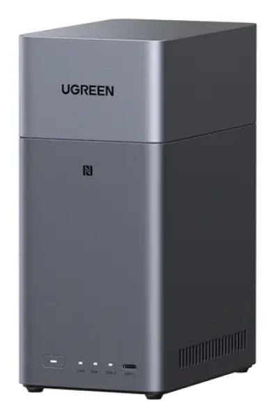 Ugreen NASync DH2300 čierna / NAS server / 8jadrový CPU / 4 GB RAM / HDMI / USB-C (95998)