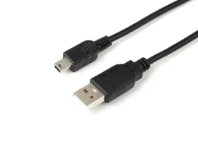 MicroConnect kábel USB2.0 A (M) - miniUSB B (M) 5m čierna / 480Mbit/s (USBAMB55)