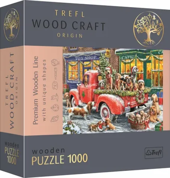 Trefl Wood Craft Origin - Puzzle - Santoví malí pomocníci