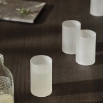 Ferm LIVING Poháre Ripple Frosted Verrines 150 ml – set 4 ks