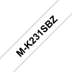 Brother M-K231S biela/čierna / Páska do štítkovača / šírka 12 mm / dĺžka 4 m / nelaminovaná (MK231SBZ)