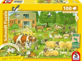 Schmidt Puzzle Zvieracie rodinky zo statku