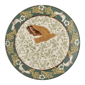 Bloomingville Kameninový dezertný tanier Hezha Green Ø 16 cm