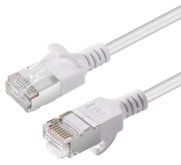 MicroConnect CAT6A U-FTP SLIM 10m biela / Patch kábel / LSZH (V-FTP6A10W-SLIM)