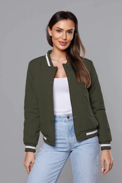 Dámska bunda typu bomber v army farbe (16M9070-136) odstíny zelené XXL (44)