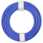 Donau Elektronik 150-012 opletenie / lanko, 1 x 0.50 mm², modrá, 10 m; 150-012
