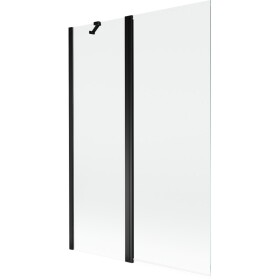 MEXEN - MIST vaňová zástena 120x150 cm 6mm f+s, čierna, číra 8A9-120-011-70-00