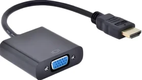 PremiumCord prevodník HDMI na VGA so zvukom čierna / Redukcia / Full HD 1080p / bez nutnosti napájania (khcon-54)