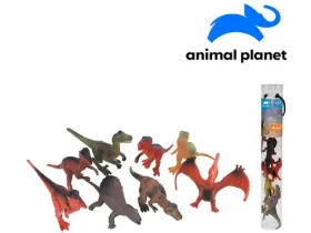 Mojo Animal Planet 07553 - Zvieratká v tube - dinosaury, 7 - 11 cm, mobilné aplikácie pre zobrazenie zvieratiek, 8 ks