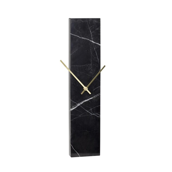 Hübsch Nástenné hodiny Black Marble