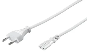 MicroConnect Power Cord EU C - C7 1m biela / Napájací kábel / 250 V / 2,5 A (PE030710W)