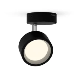 Philips Bracia 5.5W čierna / bodové svietidlo / LED / 550lm / 2700K / IP20 (8720169174825)