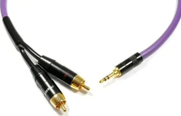 Melodika Kábel Jack 3,5mm - 2x RCA (Cinch) fialový / Audio kábel / 5 m