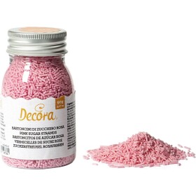 Ružové posypové ozdobenie na tyčinky 90 g - Decora - Decora