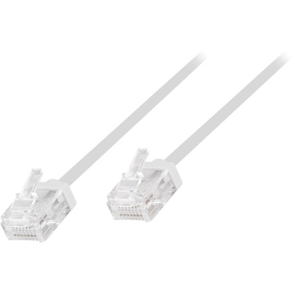LogiLink CQ3111U RJ45 sieťové káble, prepojovacie káble CAT 6A U/UTP 20.00 m biela extrémne tenký, veľmi flexibilné, samozhášavý, bez halogénov 1 ks; CQ3111U