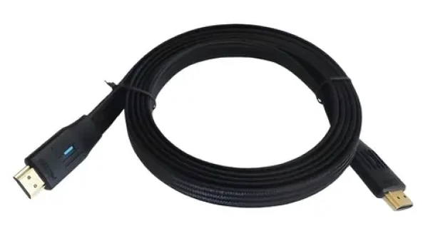 Kábel HDMI 2.1 plochý 2 m čierna / HDMI kábel / 2 m (AKTBXVH21FLAT20)