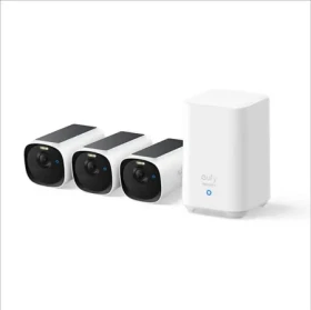 Anker Eufy E40 2K biela / Vonkajšia kamera so solárnym nabíjaním / sada 3ks + jednotka HomeBase 3 (E8144328)