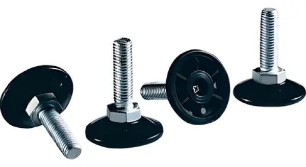 Rittal Vyrovnávacia nôžka M12 / Vyrovnávacia nôžka / Výška 18-43 mm / Nosnosť 300 kg / Nerez / Sada 4 ks (4612000)