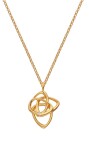Hot Diamonds Pozlátený náhrdelník s diamantom Golden Edit Hope DP1085 (retiazka, prívesok)