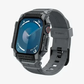 Spigen Rugged Armor Pro Ochranné púzdro pre Apple Watch 2024 46mm dark gray (ACS08605)