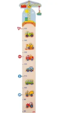GOKI Drevený rastový meter Vozidlá / od 0 rokov (60683)
