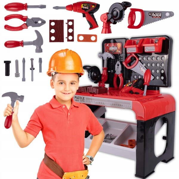MalPlay Ponk, dielňa s náradím DIY Kit 46 ks