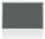 2x3 Filcová tabuľa v hliníkovom ráme 120x180 cm sivá (5907636702146)