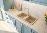 DEANTE DEANTE - Zorba beige - Granitový drez, 2 - bowl ZQZ_5203