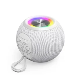 HAMA Ball Bluetooth reproduktor biela / 5 W / LED podsvietenie / AUX-in / USB-A / microSD slot (188238)