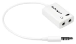 StarTech adaptér headset 3,5 mm na 2x 3,5 mm biela / Adaptér / 0,152 m (MUYHSMFFADW)
