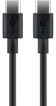 Goobay 66318 čierna / Synchronizačný a nabíjací kábel / USB-C / 1 m (66318)