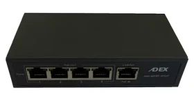 Adex ADS105FRP-4POAF / Switch / 5x LAN / 1x PoE-in reverzný / 4X PoE-out (ADS105FRP-4POAF)