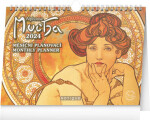 Presco Group Stolný kalendár Alfons Mucha 2024 / 30 × 21 cm (PGS-32764)