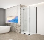 GELCO TRINITY BLACK štvorcový kút 1200x1200 ľavý, matné sklo, GT5612-12ML-B GT5612-12ML-B