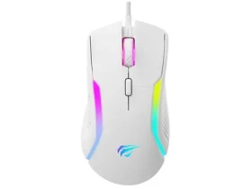 Havit MS1033 biela / Optická herná myš / 800 - 8000 DPI / RGB / USB-A / 9 tlačidiel / 1.6 m (MS1033)