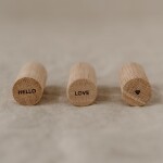 Eulenschnitt Drevené háčiky Oak Wood Hello Love - set 3 ks