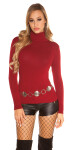 Trendy Basic Turtleneck Pullover Einheitsgroesse